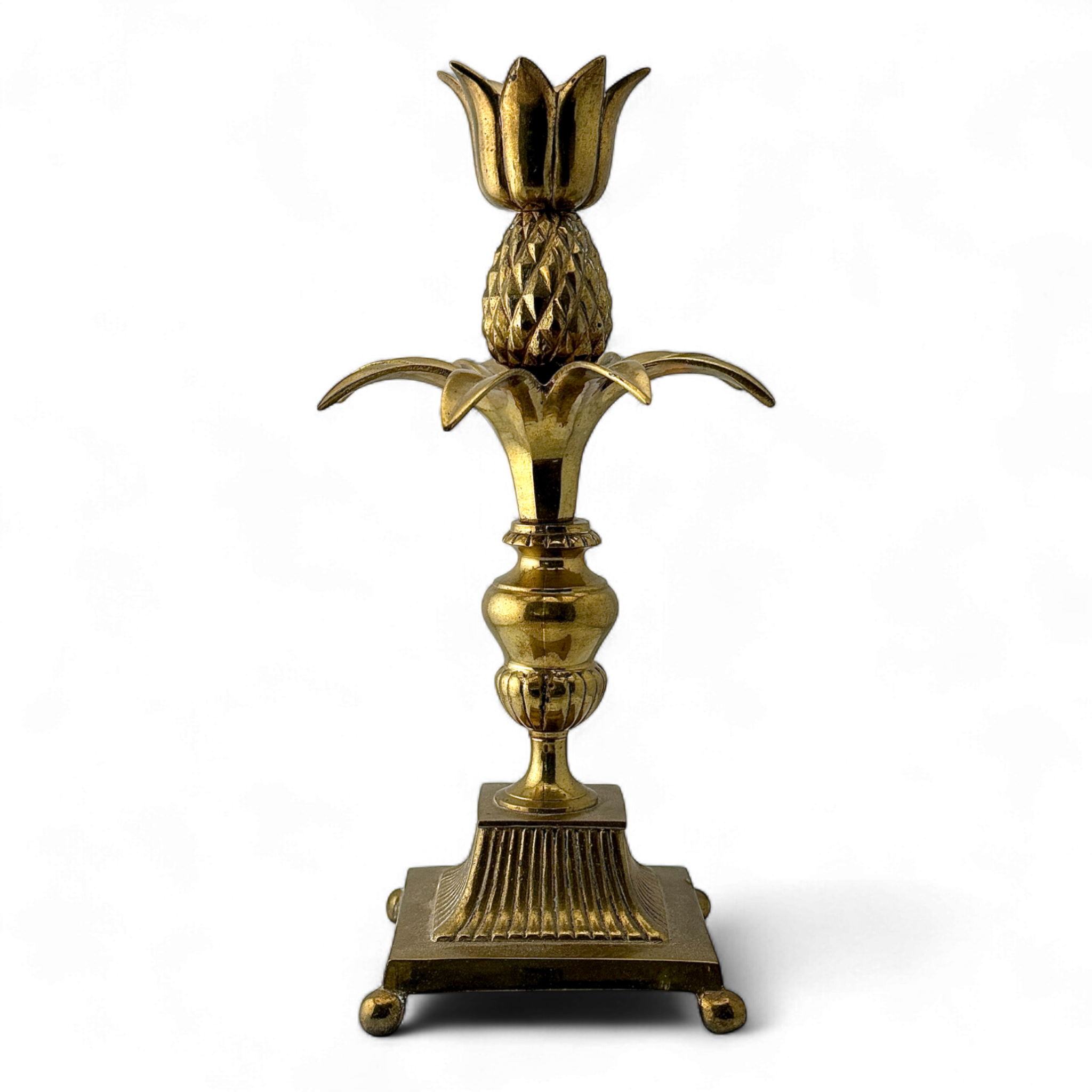 Pineapple Candlestick – Brass – 1972 India