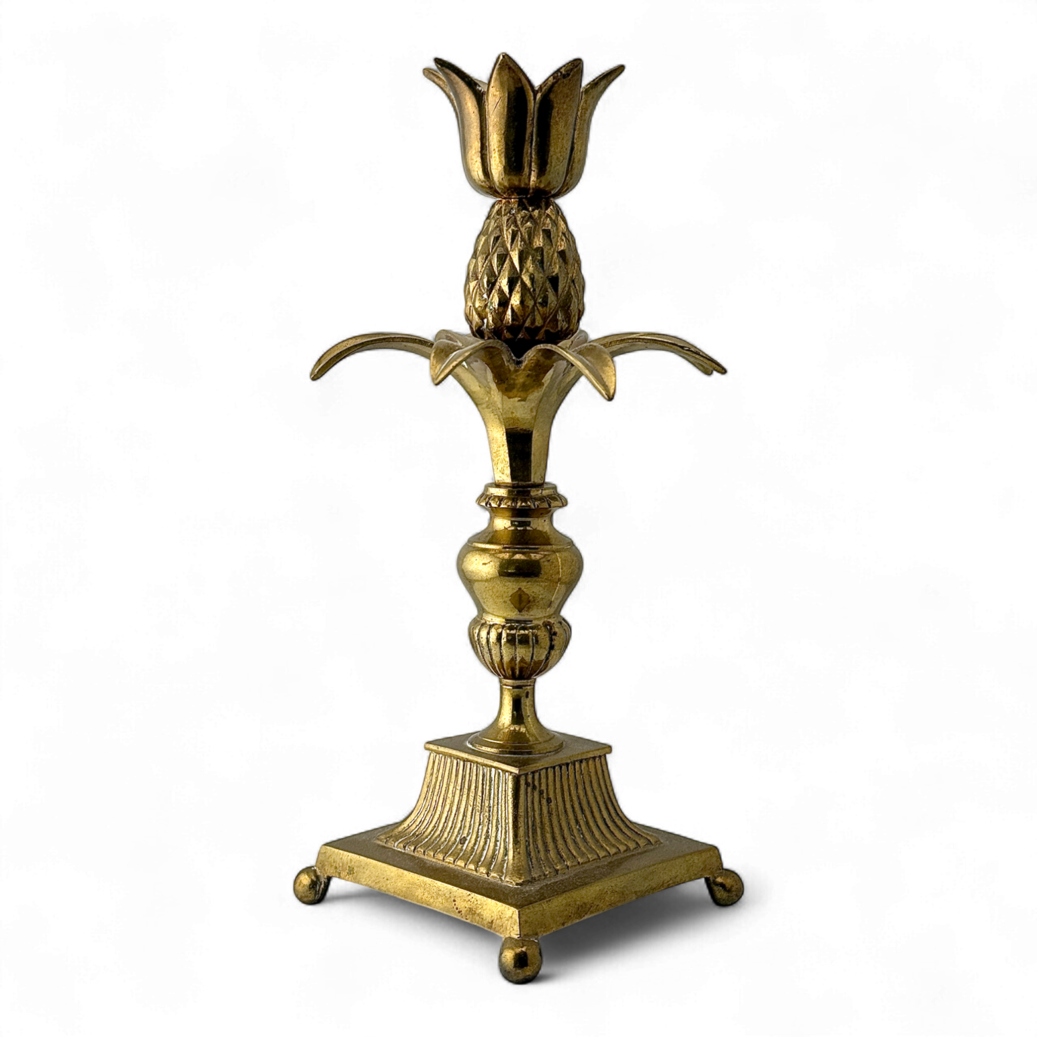 Pineapple Candlestick – Brass – 1972 India