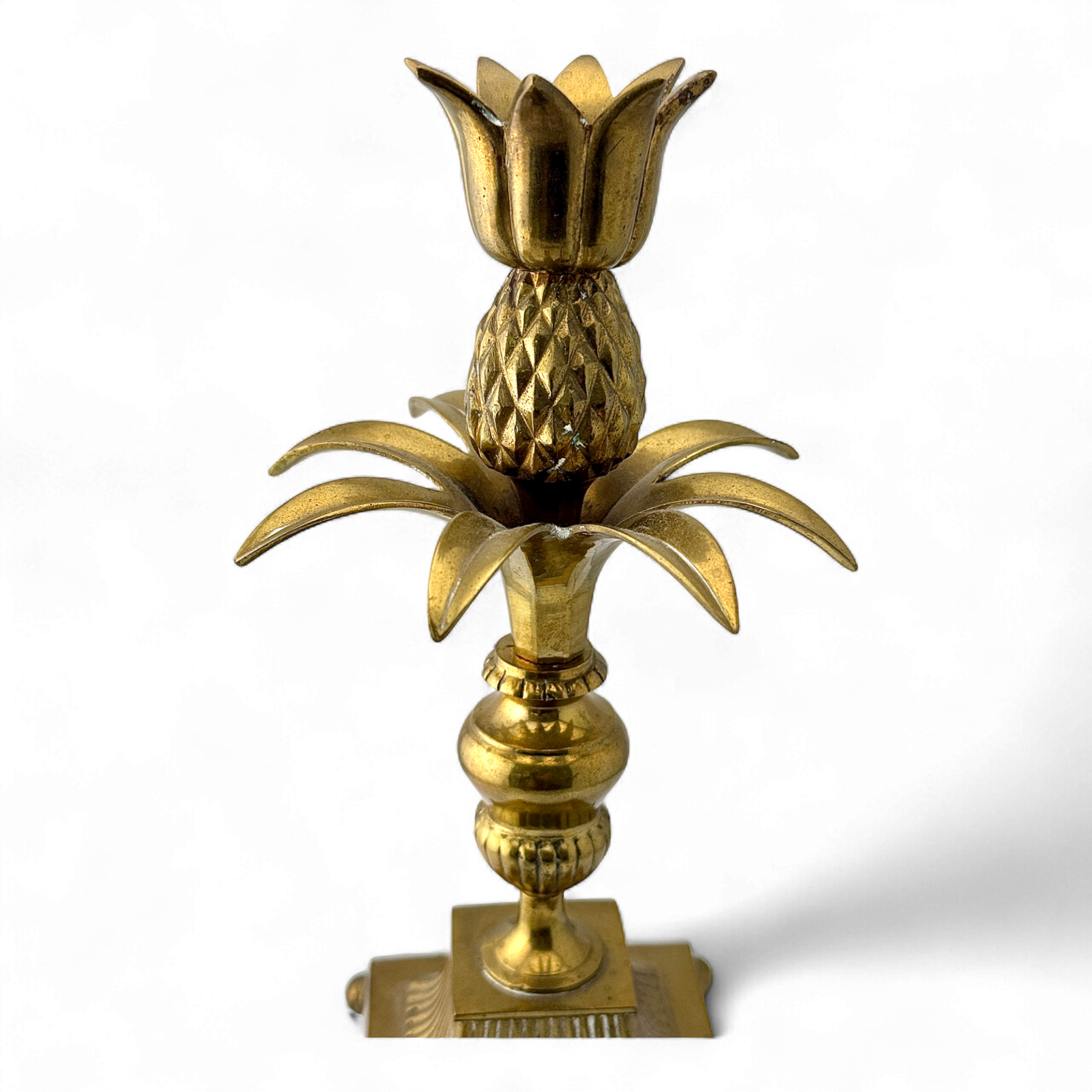 Pineapple Candlestick – Brass – 1972 India
