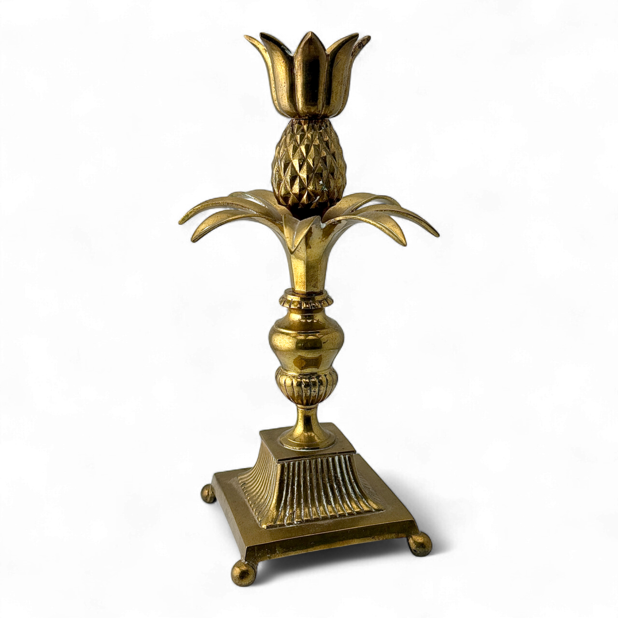 Pineapple Candlestick – Brass – 1972 India