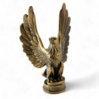 Bronze-Finish Cast-Iron Eagle Trophy Topper Sculpture