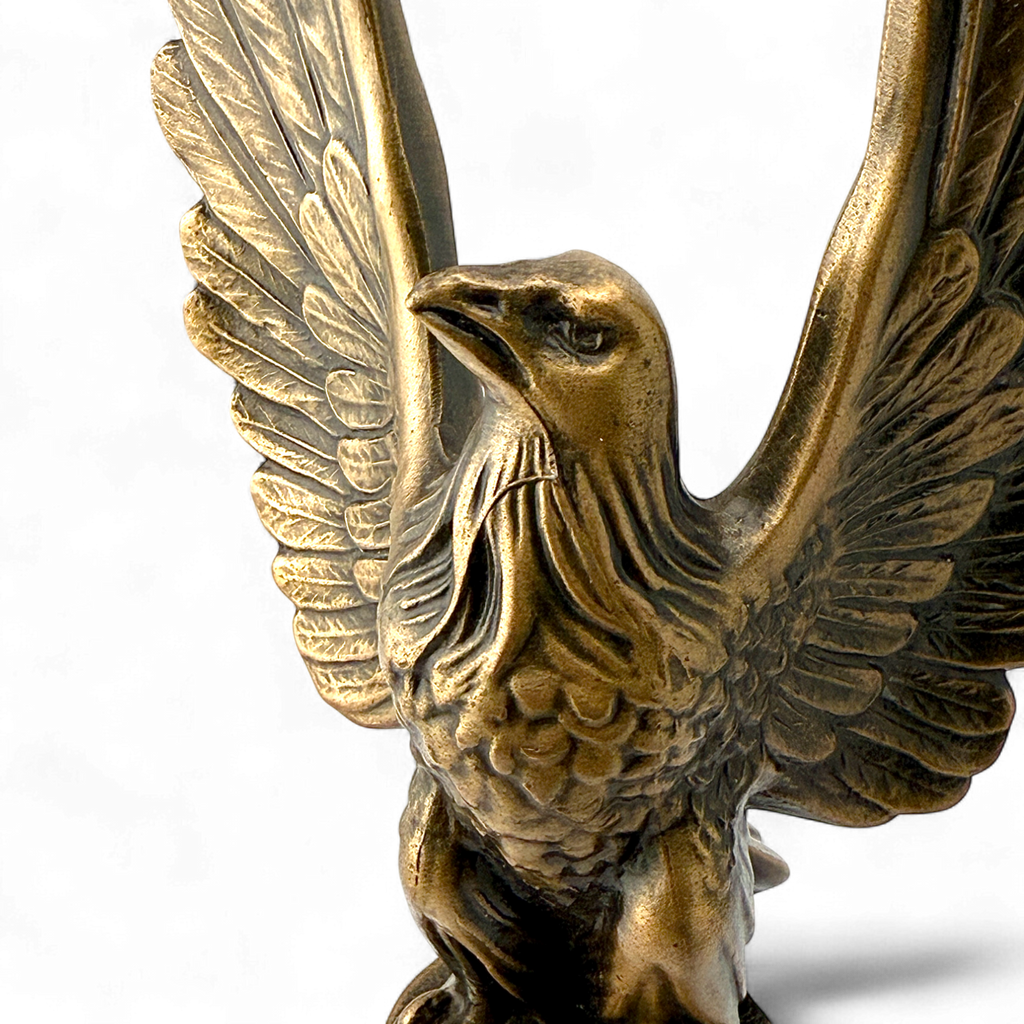 Bronze-Finish Cast-Iron Eagle Trophy Topper Sculpture