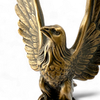 Bronze-Finish Cast-Iron Eagle Trophy Topper Sculpture