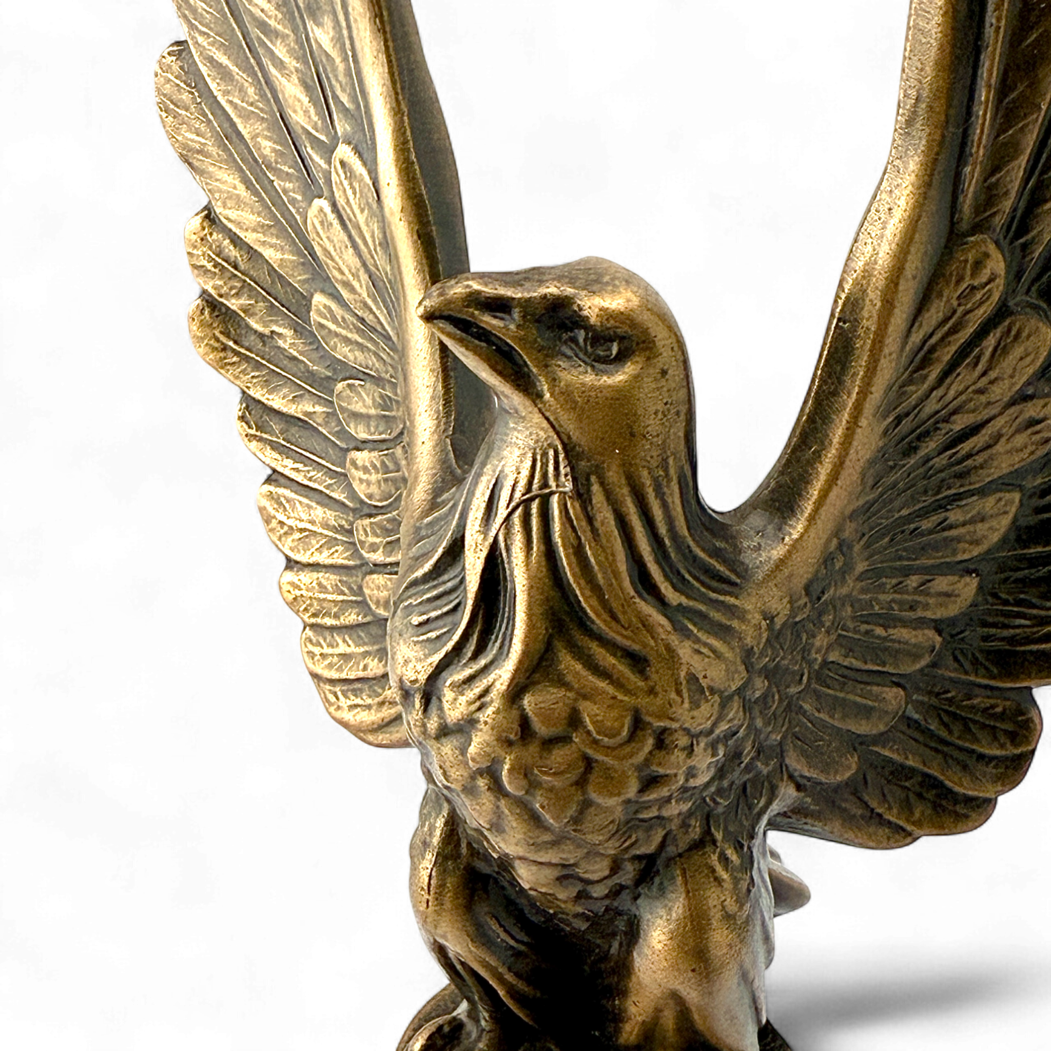 Bronze-Finish Cast-Iron Eagle Trophy Topper Sculpture