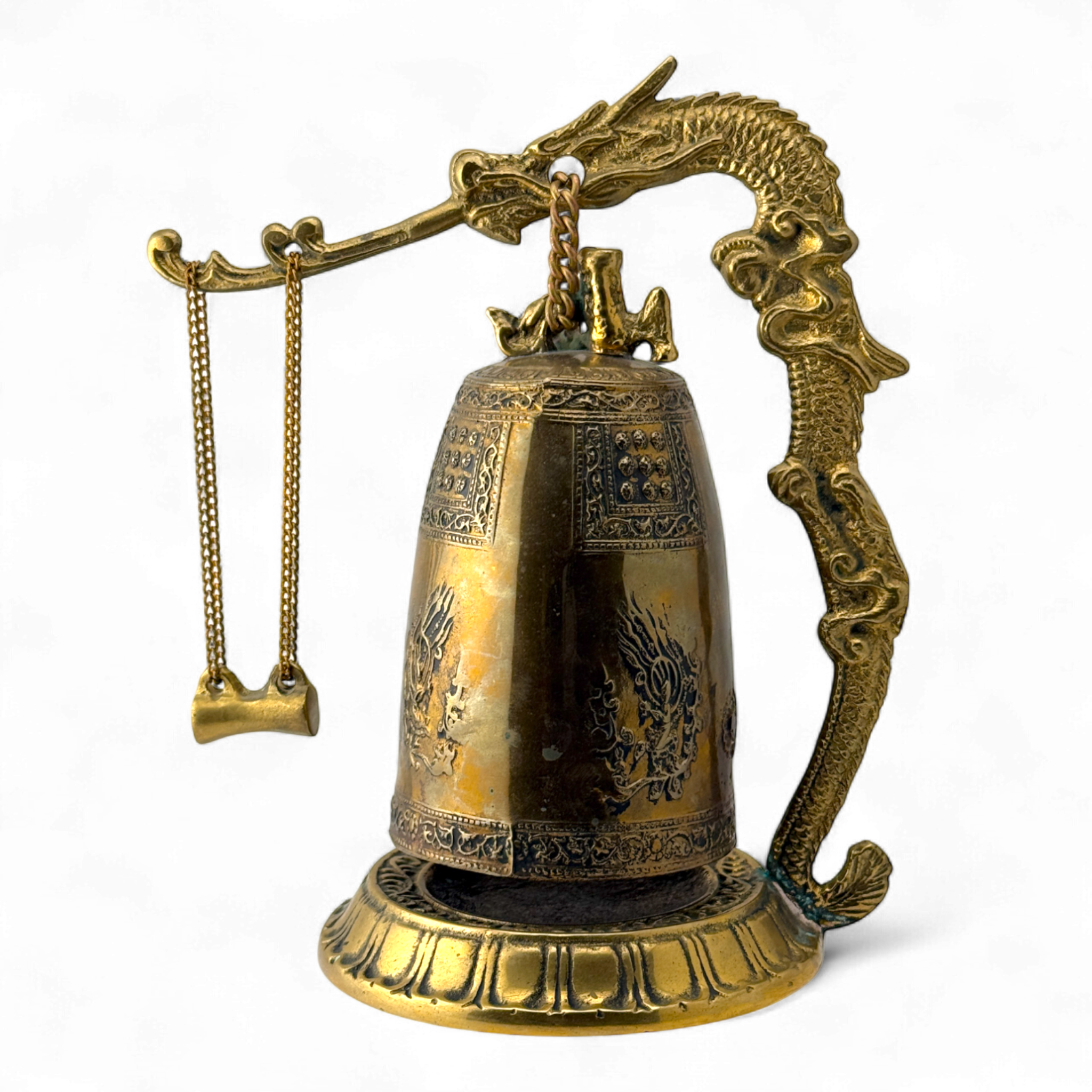 Dragon Bell of Presence – Brass – Temple Accent