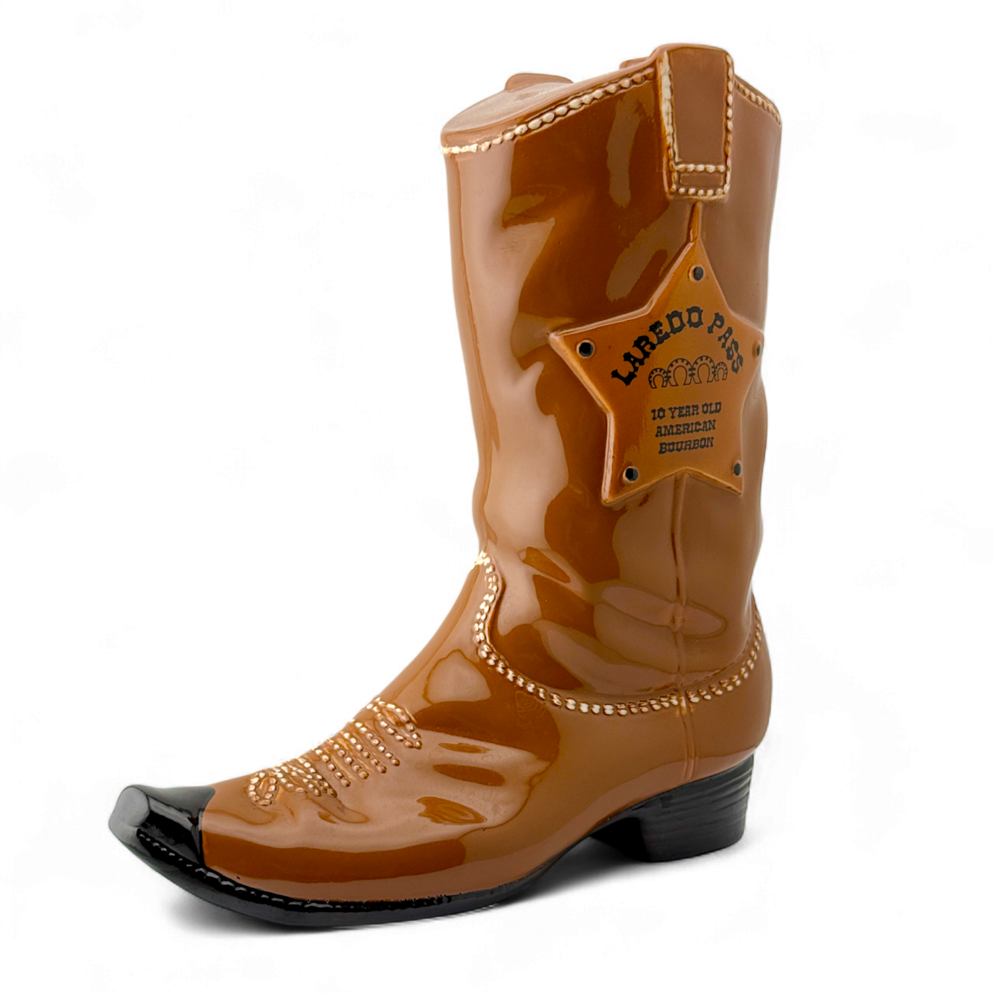 Laredo Pass Western Boot Bourbon Decanter