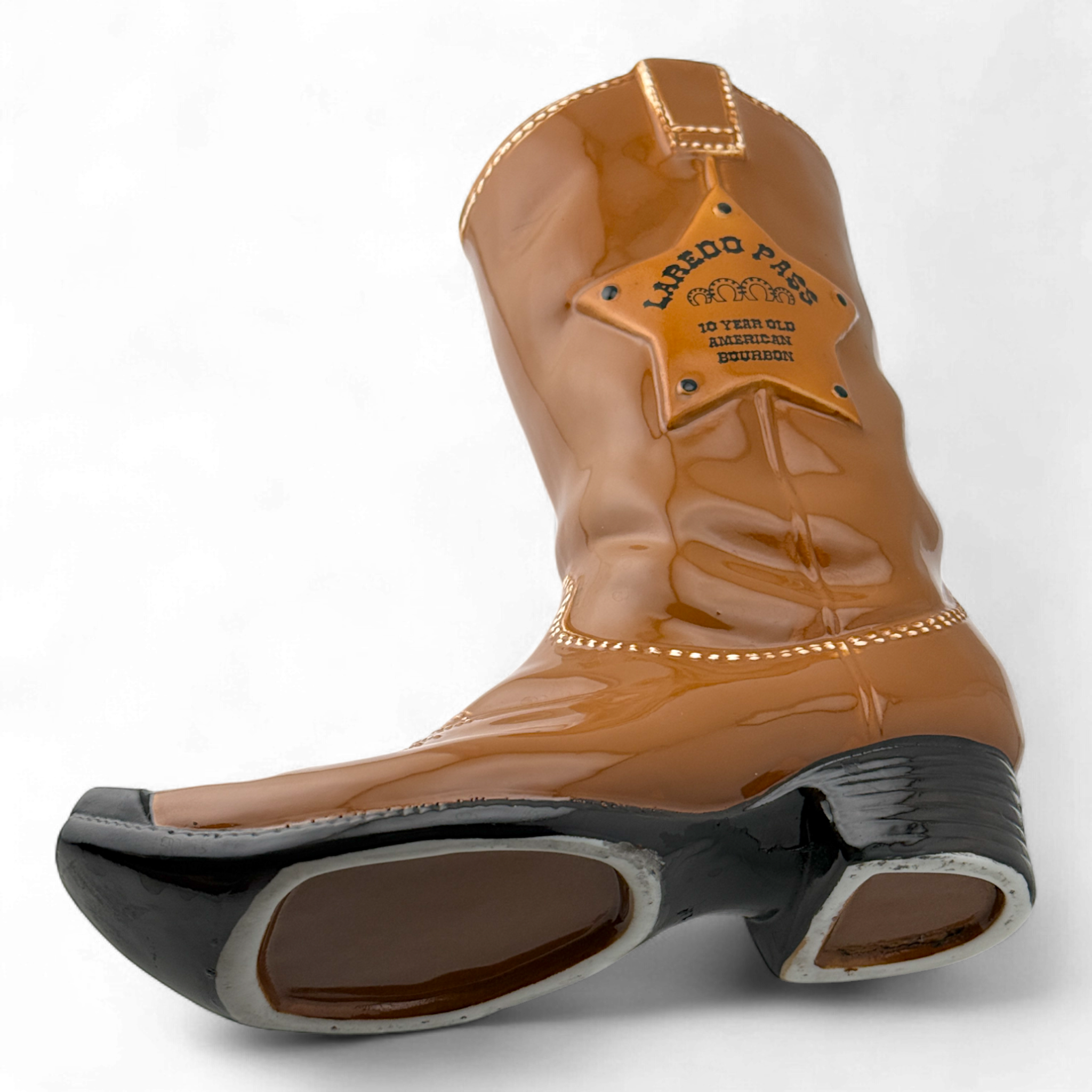 Laredo Pass Western Boot Bourbon Decanter
