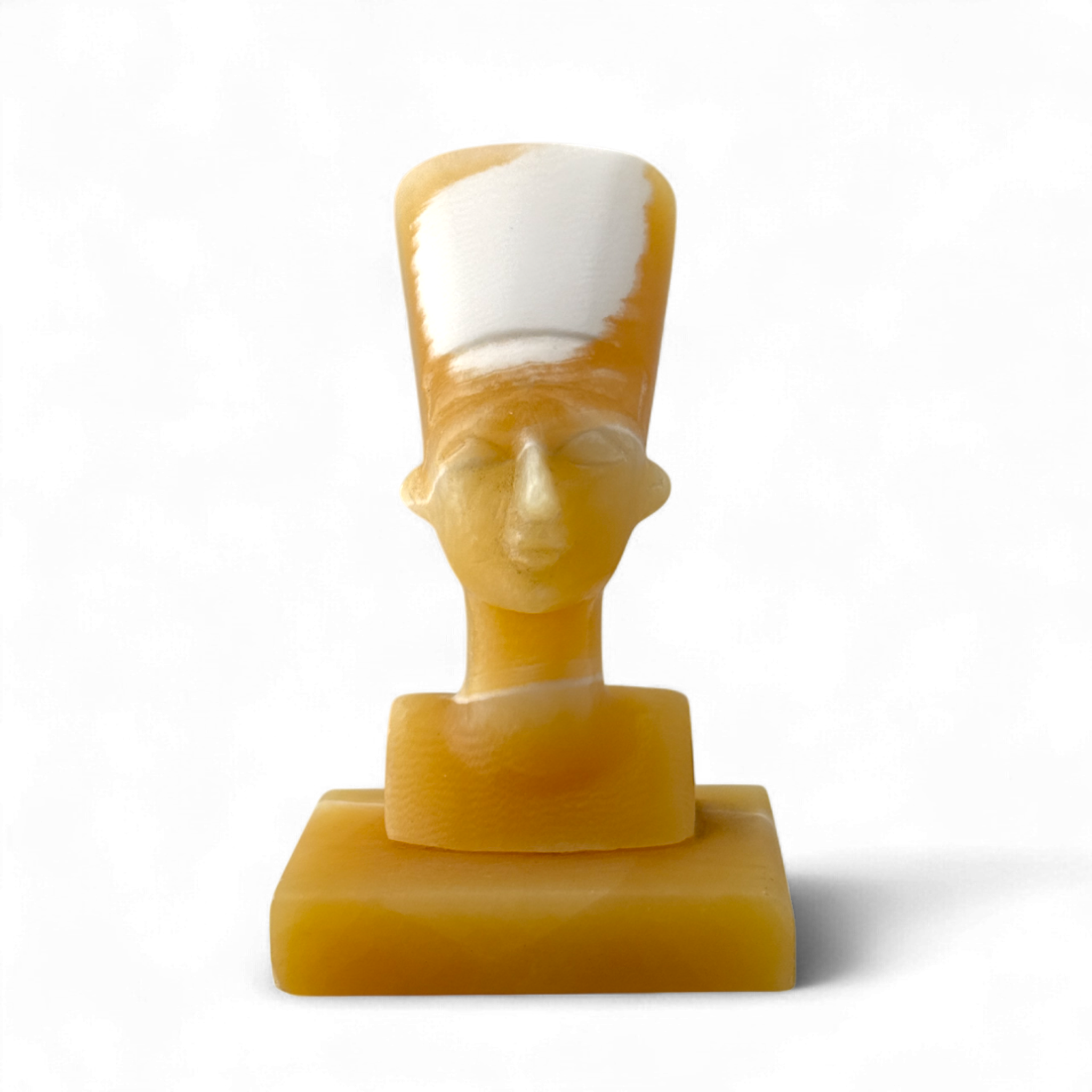 1960s Alabaster Bust of Queen Nefertiti