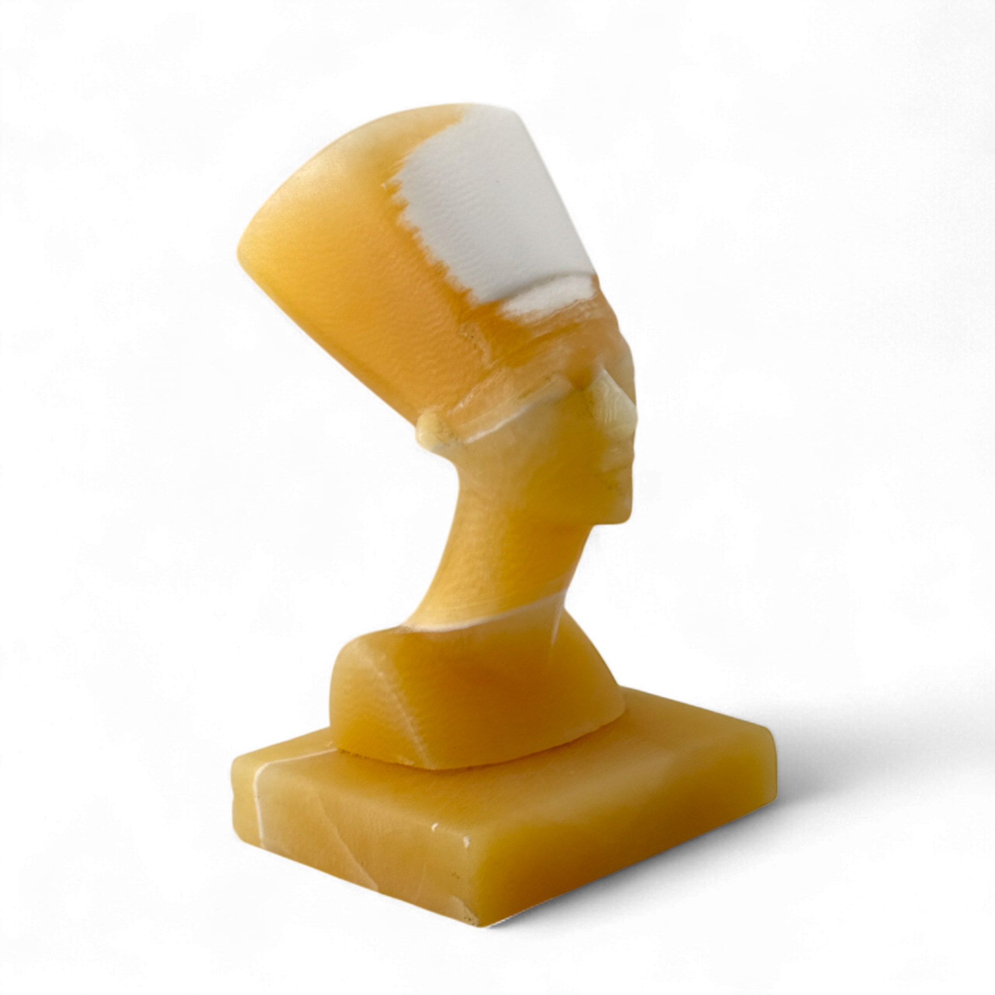 1960s Alabaster Bust of Queen Nefertiti
