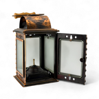 1978 Polish Hammered Copper Oil Lantern