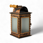 1978 Polish Hammered Copper Oil Lantern
