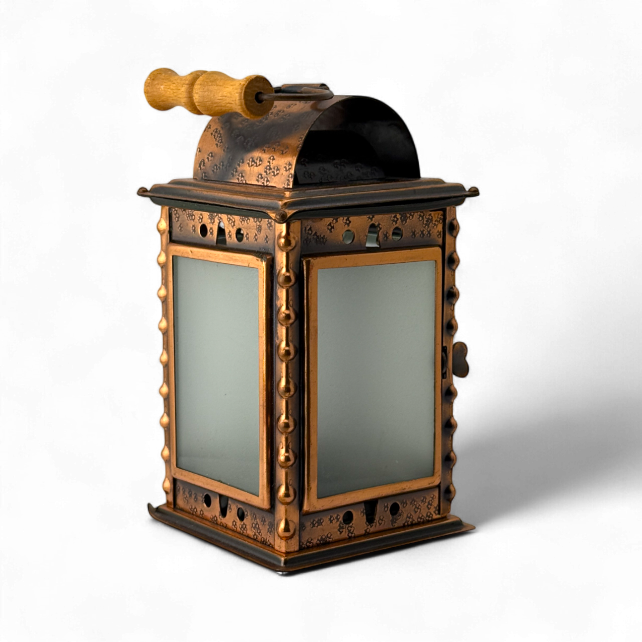 1978 Polish Hammered Copper Oil Lantern