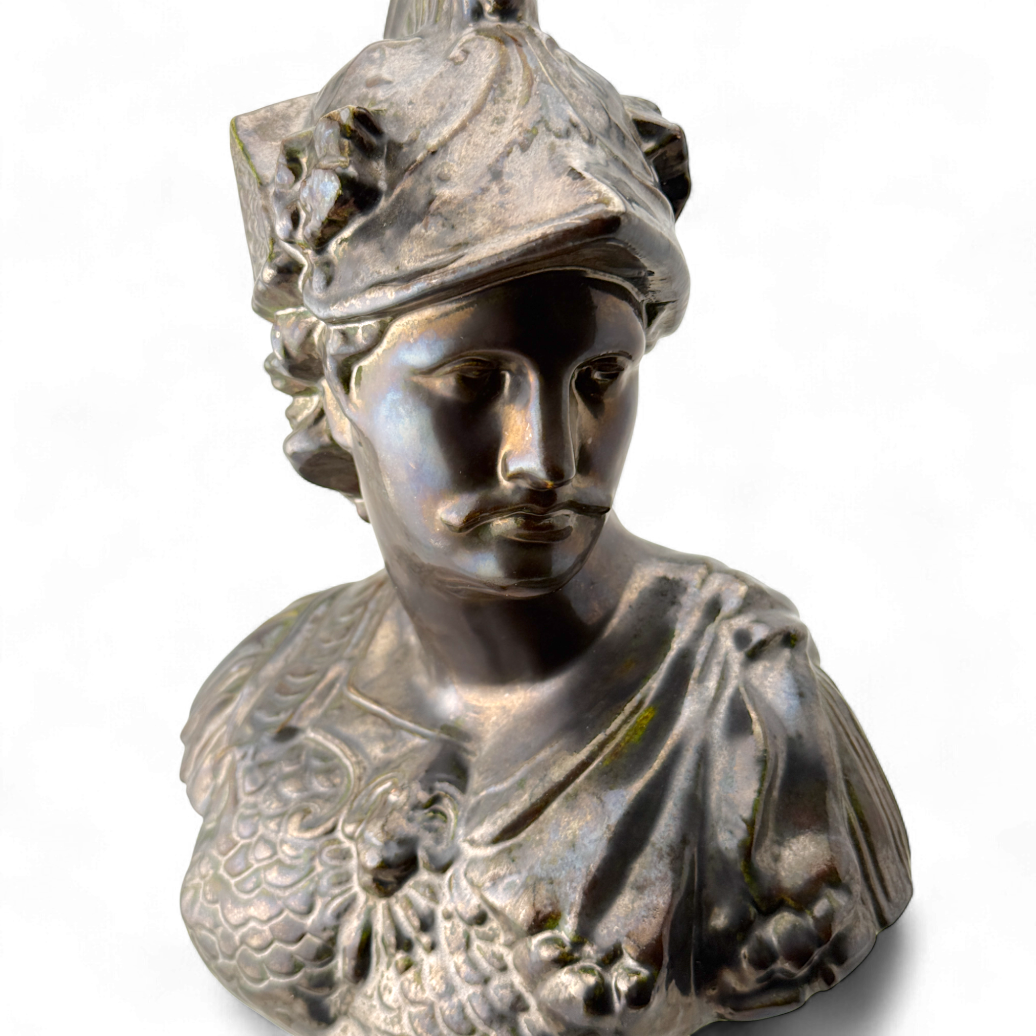 Classical Warrior Bust – Signed Jeannie 1973