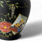 Hand-Painted Porcelain Lidded Jar