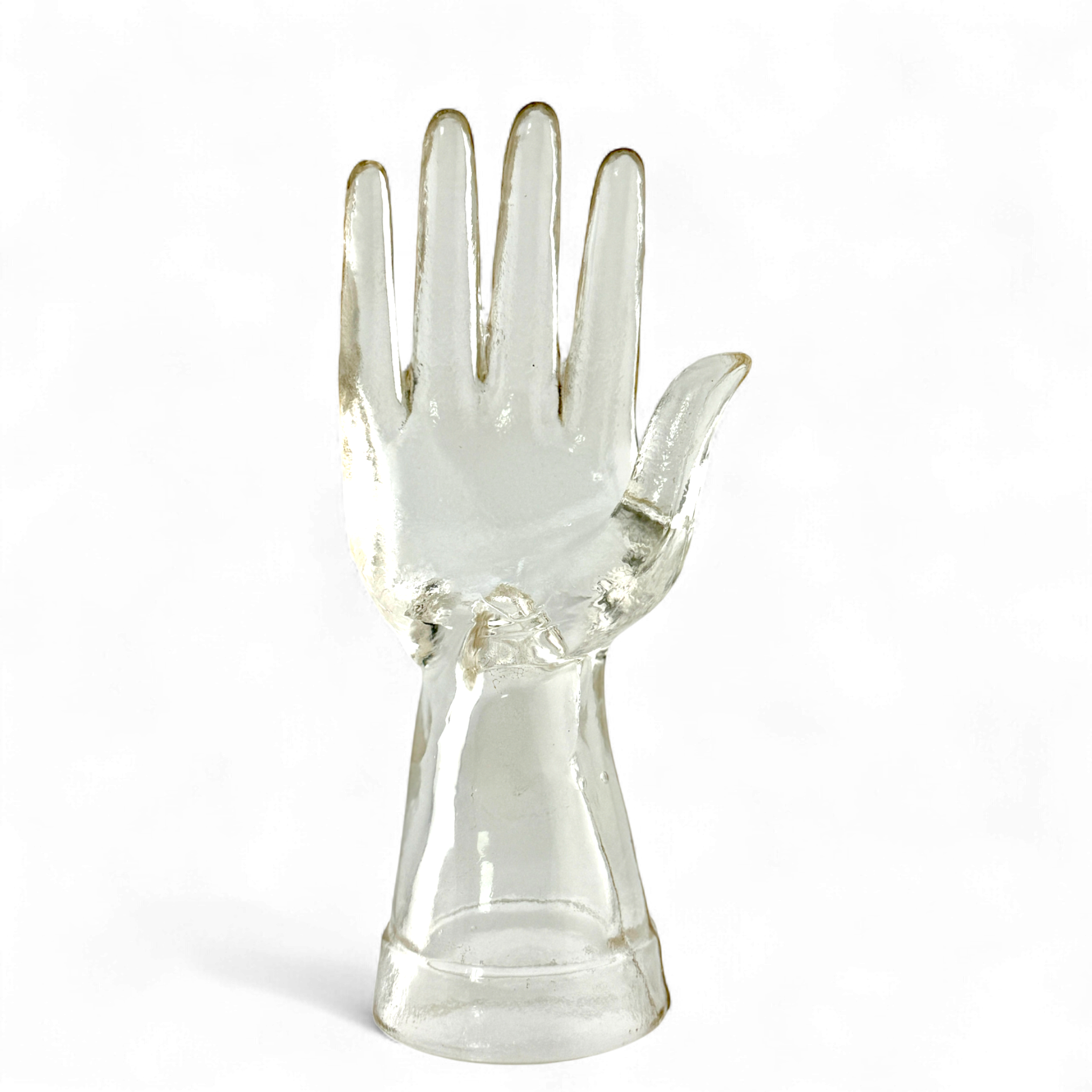 Hand-Blown Glass Hand Sculpture – The Art of Touch