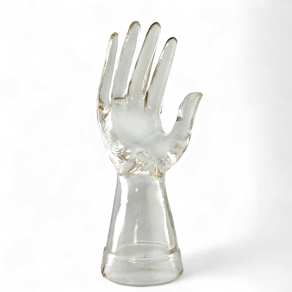 Hand-Blown Glass Hand Sculpture – The Art of Touch