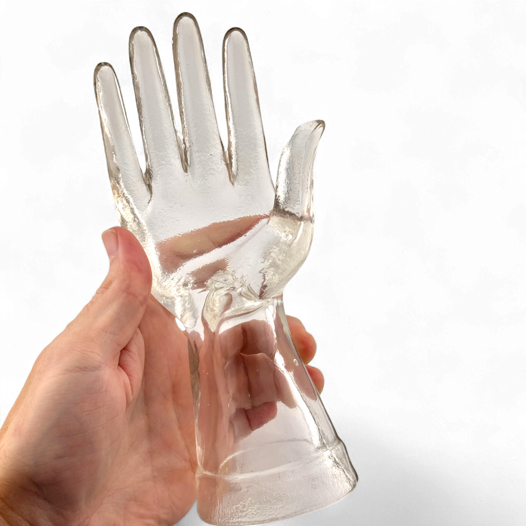 Hand-Blown Glass Hand Sculpture – The Art of Touch