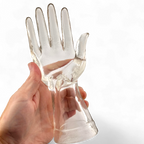 Hand-Blown Glass Hand Sculpture – The Art of Touch