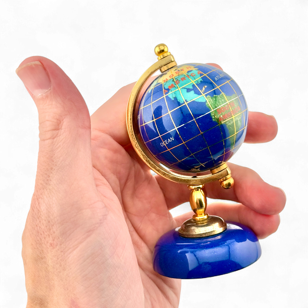 Miniature Gemstone Globe – A World in Your Hands