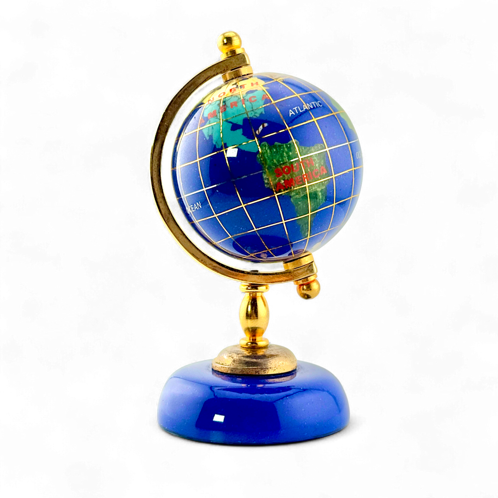 Miniature Gemstone Globe – A World in Your Hands