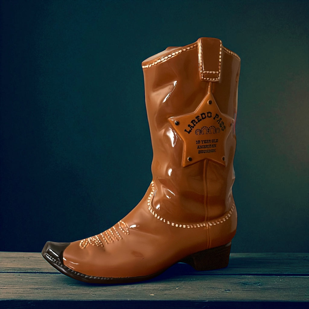 Laredo Pass Western Boot Bourbon Decanter
