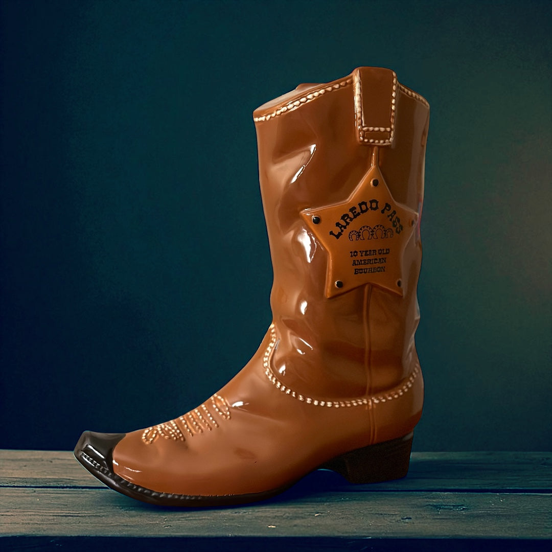 Laredo Pass Western Boot Bourbon Decanter