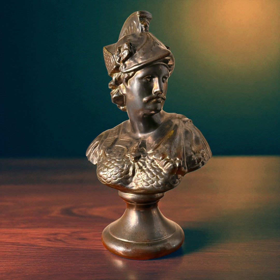 Classical Warrior Bust – Signed Jeannie 1973