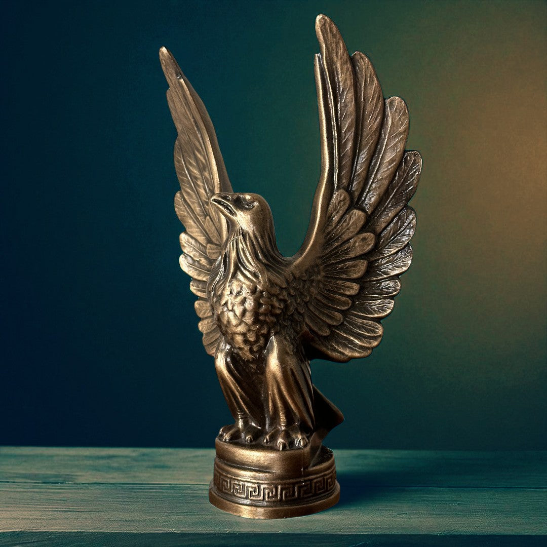 Bronze-Finish Cast-Iron Eagle Trophy Topper Sculpture